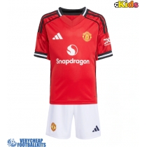 Manchester United Replica Home Minikit 2025-26 Short Sleeve (+ pants)